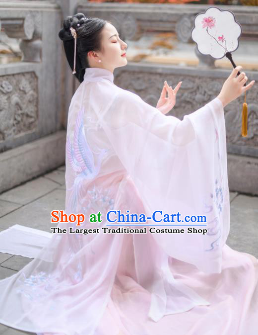 Chinese Ancient Ming Dynasty Nobility Lady Hanfu Dress Antique Traditional Court Princess Historical Costume for Women