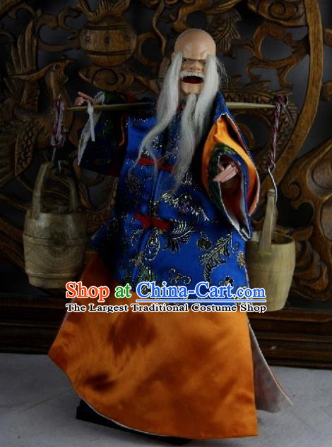 Traditional Chinese Old Monk Marionette Puppets Handmade Puppet String Puppet Wooden Image Arts Collectibles