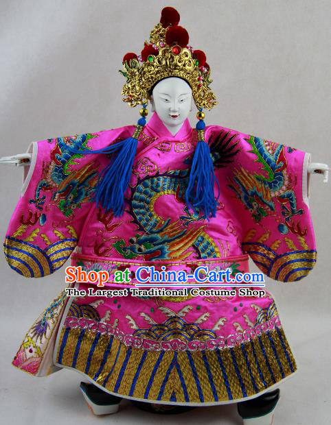 Traditional Chinese Rosy Number One Scholar Marionette Puppets Handmade Puppet String Puppet Wooden Image Arts Collectibles