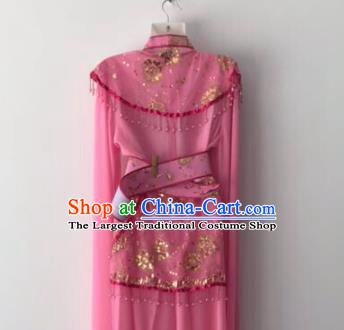 Traditional Chinese Handmade Beijing Opera Diva Rosy Dress Ancient Peri Princess Costumes for Women