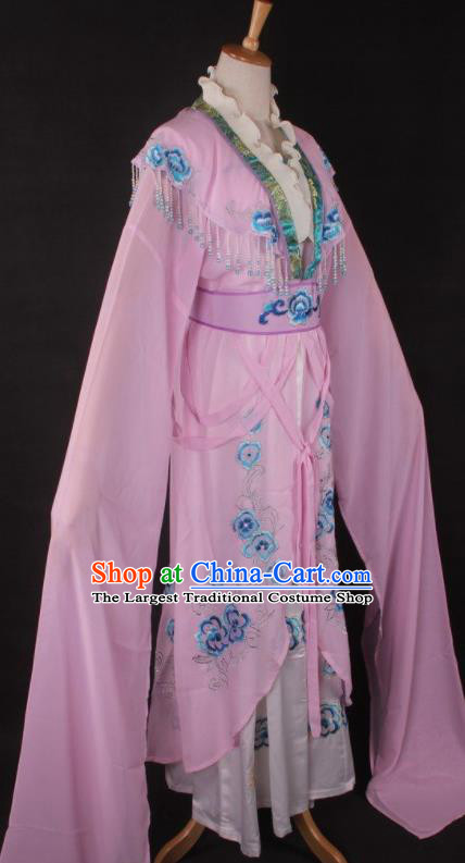 Chinese Traditional Beijing Opera Peri Pink Dress Ancient Peking Opera Diva Princess Costume for Women
