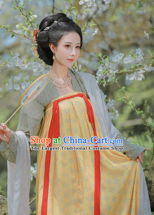 Chinese Ancient Drama Las Meninas Hanfu Dress Traditional Tang Dynasty Court Maid Replica Costumes for Women