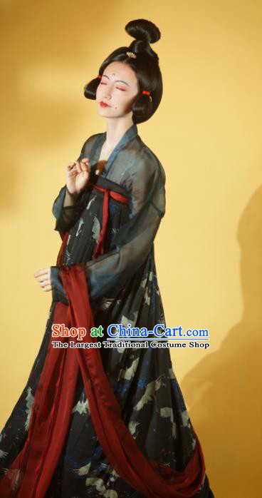 Chinese Ancient Drama Palace Lady Hanfu Dress Traditional Tang Dynasty Las Meninas Replica Costumes for Women