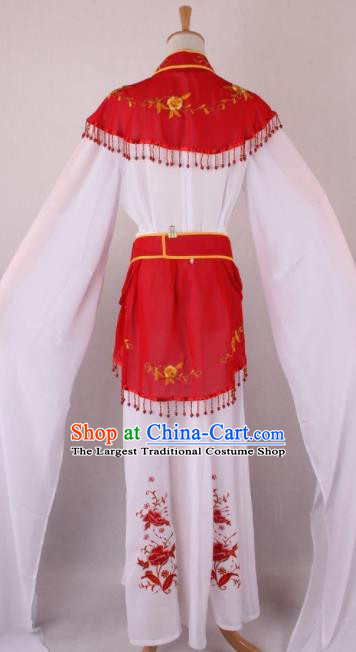 Professional Chinese Beijing Opera Court Lady Red Dress Ancient Traditional Peking Opera Costume for Women