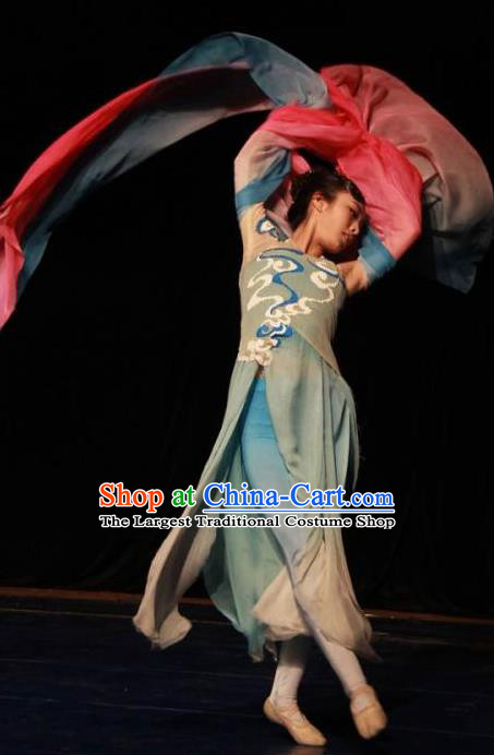 Traditional Chinese Classical Dance Que Qiao Xian Costume Ballet Stage Show Beautiful Dance Dress for Women