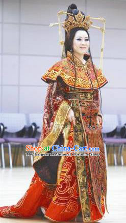 Chinese Beautiful Dance Xi Shi Queen Costume Traditional Drama Classical Dance Competition Dress for Women