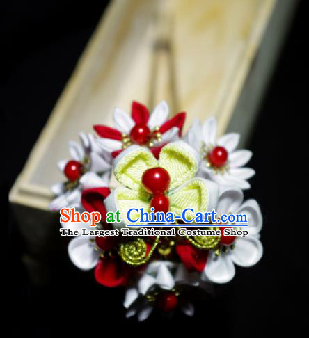Japanese Geisha Kimono Butterfly Hairpins Traditional Yamato Hair Accessories for Women