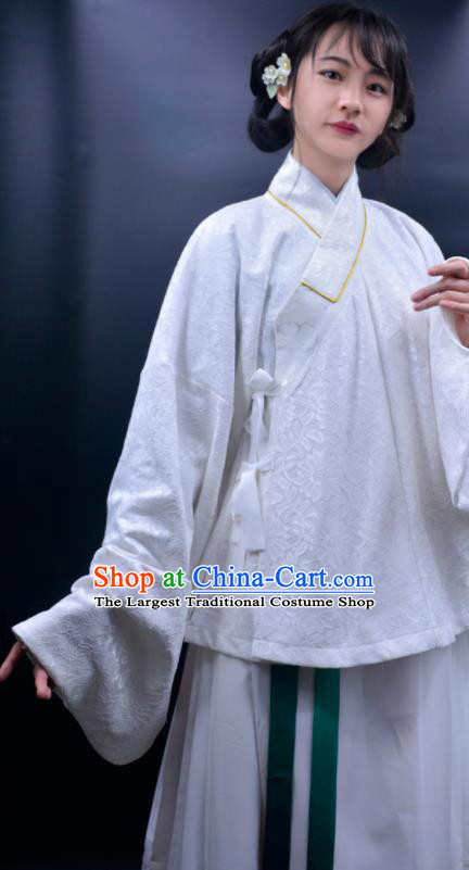 Chinese Traditional Ming Dynasty Young Lady Replica Costumes Ancient Princess Hanfu Dress for Women
