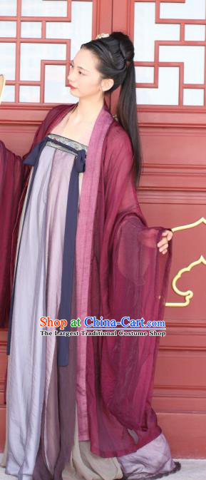 Chinese Traditional Tang Dynasty Princess Replica Costumes Ancient Imperial Consort Hanfu Dress for Women