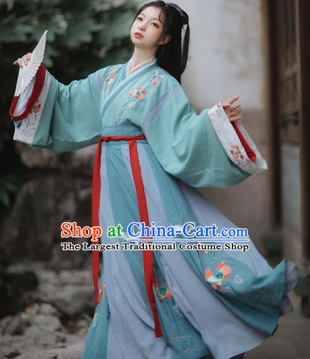 Ancinet Chinese Palace Princess Hanfu Dress Traditional Ming Dynasty Court Lady Replica Costumes for Women