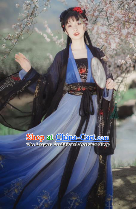 Chinese Ancient Royal Princess Hanfu Dress Traditional Tang Dynasty Female Swordsman Costumes for Women