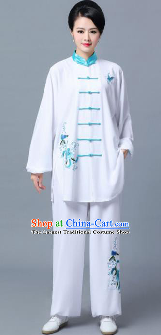 Professional Chinese Martial Arts Printing Costume Traditional Kung Fu Competition Tai Chi Clothing for Women