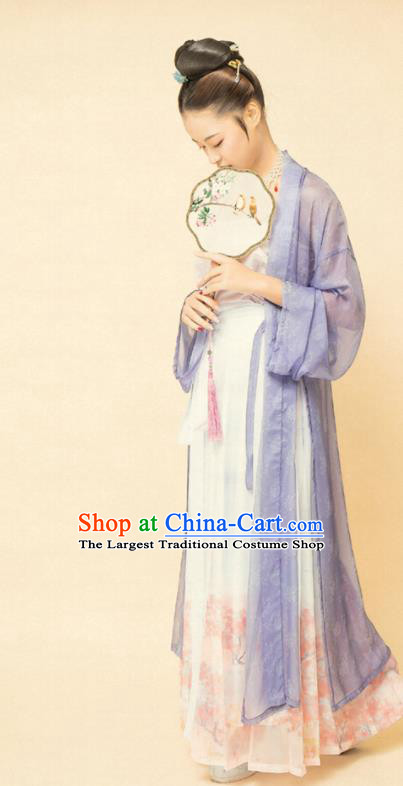 Chinese Ancient Song Dynasty Women Replica Costumes Complete Set