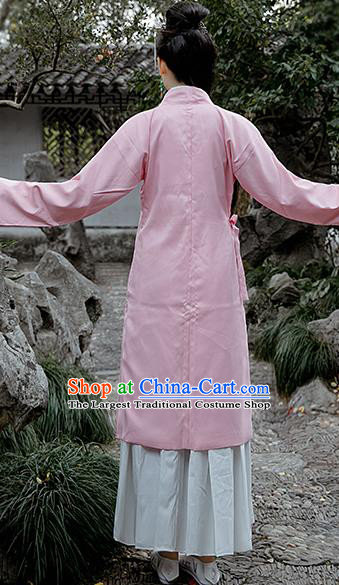 Chinese Drama Lin Daiyu Costumes Ancient Traditional Ming Dynasty Nobility Lady Pink Hanfu Dress for Women