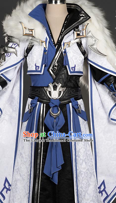 Chinese Traditional Cosplay King Costumes Ancient Swordsman Young Knight Clothing for Men