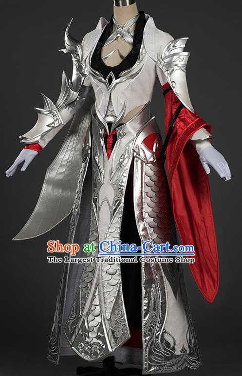 Chinese Traditional Cosplay Female General Costumes Ancient Swordsman Hanfu Dress for Women