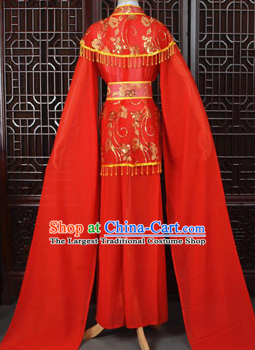 Chinese Traditional Beijing Opera Hua Dan Red Dress Peking Opera Diva Costumes for Women