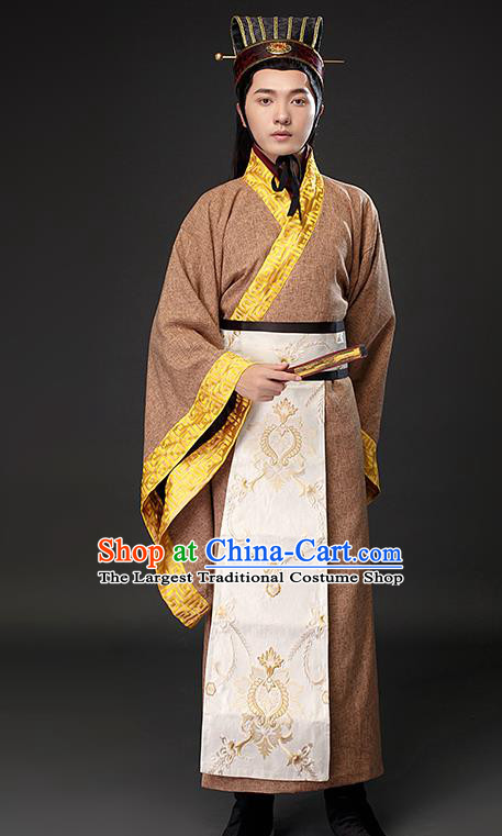 Chinese Ancient Royal Prince Clothing Traditional Han Dynasty Scholar Costumes for Men