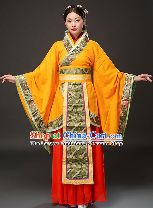 Chinese Traditional Spring and Autumn Period Court Queen Xi Shi Dress Ancient Empress Costumes for Women