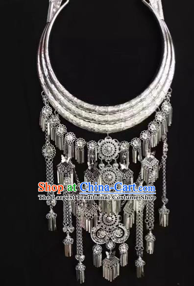 Chinese National Women Jewelry Handmade Necklet Yunnan Miao Minority Necklace Accessories for Women