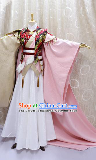 Traditional Cosplay Chivalrous Knight Swordsman Ying Chuixue Costumes Custom China Ancient Prince Clothing