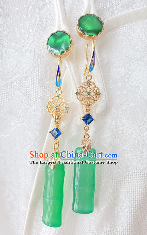 China Handmade Ear Accessories Traditional Hanfu Earrings Women Jewelry