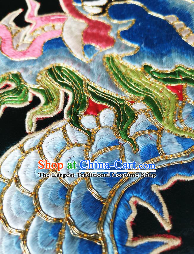 Chinese Embroidered Deep Green Silk Qipao Dress Traditional Women National Cheongsam Clothing