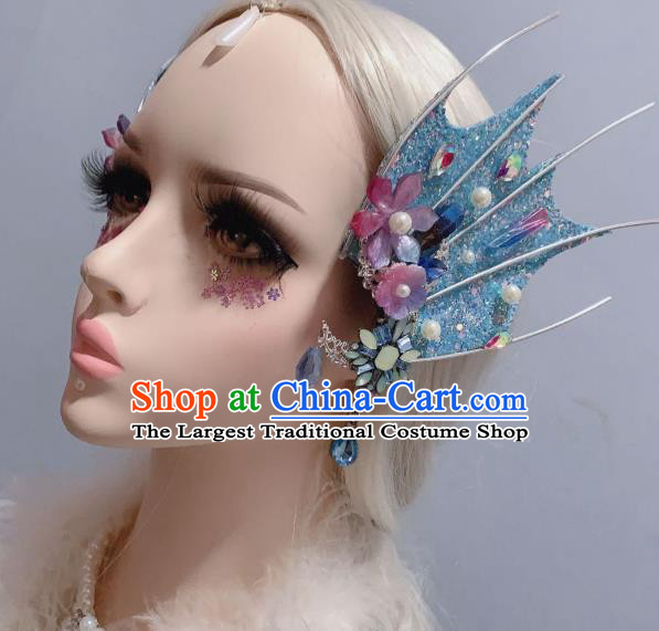 Top Stage Show Hair Ornament Handmade Baroque Princess Hair Accessories Halloween Cosplay Fairy Shell Flower Hair Sticks