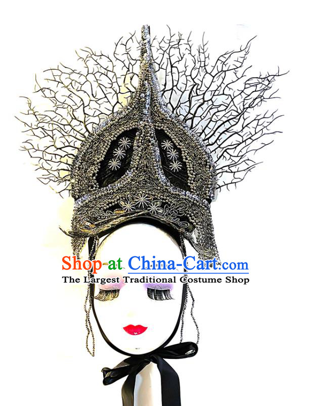 Handmade Cosplay Headwear Stage Show Royal Crown Baroque Queen Hair Accessories