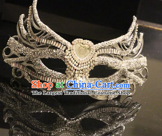 Top Halloween Cosplay Mask Baroque Crystal Blinder Stage Performance Face Accessories Fancy Ball Decorations