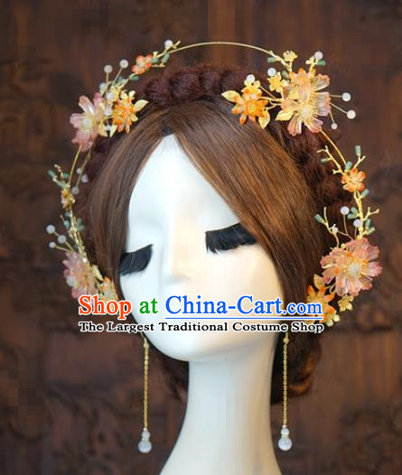 China Traditional Wedding Hair Accessories Ancient Bride Hair Sticks and Earrings