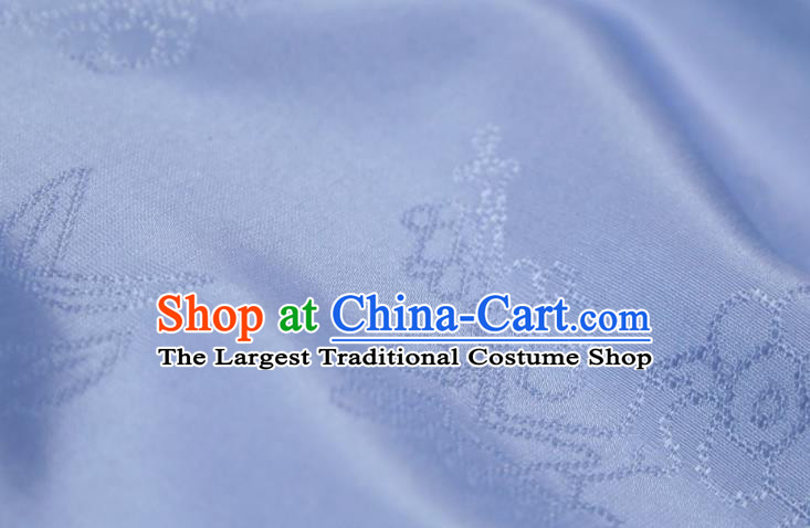 Chinese Classical Plum Pattern Design Lilac Mulberry Silk Fabric Asian Traditional Cheongsam Silk Material