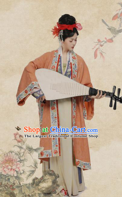 Chinese Ancient Oiran Hanfu Dress Traditional Song Dynasty Courtesan Li Shishi Costumes for Women