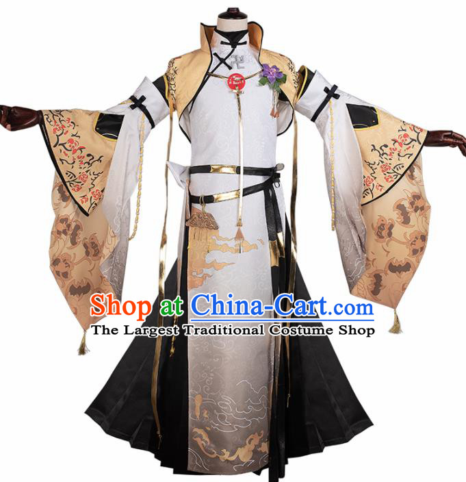 Chinese Cosplay Swordsman Hanfu Clothing Traditional Ancient Prince Costume for Men