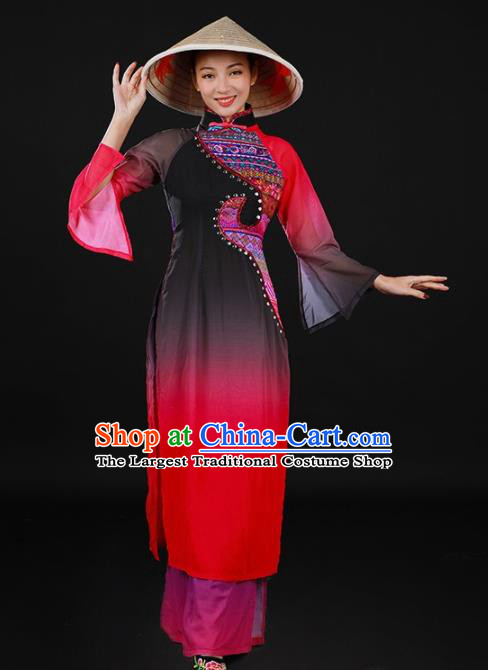 Chinese Spring Festival Gala Classical Dance Qipao Dress Traditional Chorus Costume for Women