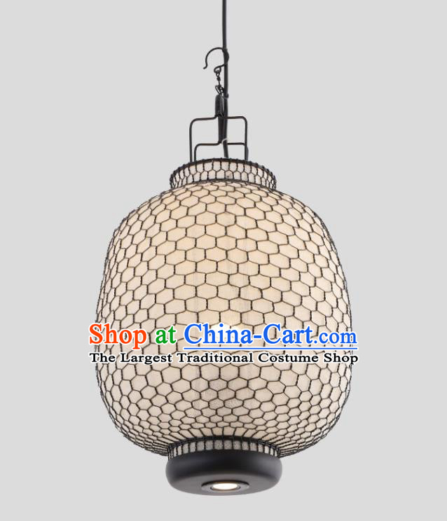 Chinese Traditional Iron Art Pumpkin Hanging Lantern Handmade Lamp Palace Lanterns