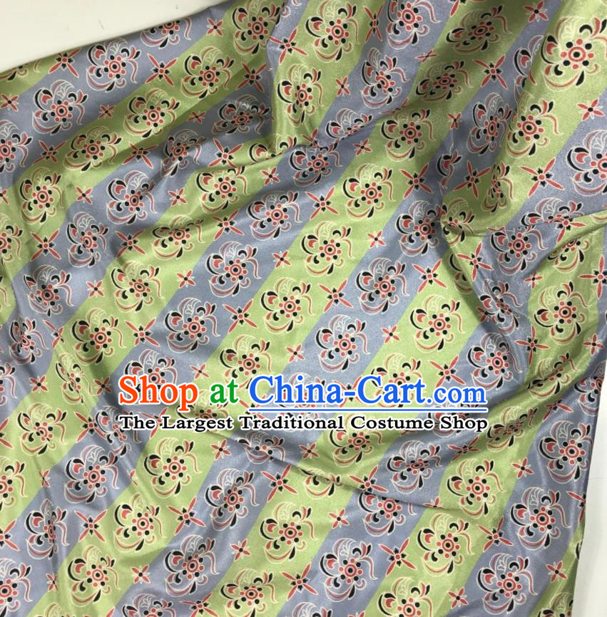Chinese Traditional Pattern Light Green Brocade Hanfu Fabric Silk Fabric Hanfu Dress Material