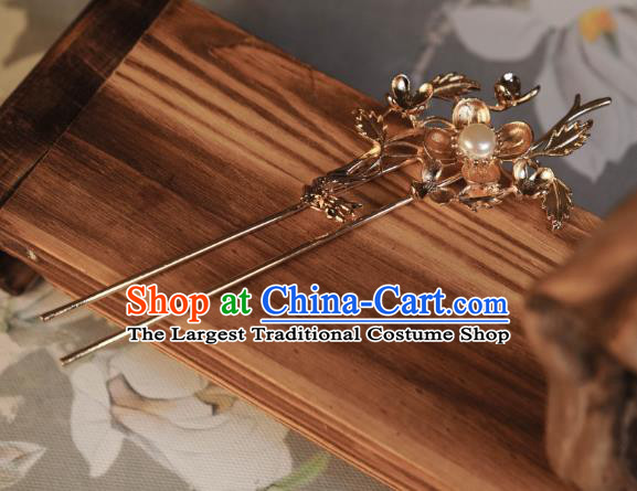 Chinese Traditional Ming Dynasty Princess Hair Accessories Ancient Court Hairpins for Women