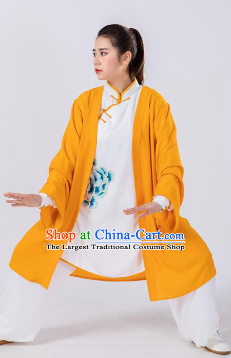 Traditional Chinese Hand Painting Peony Tai Chi Suit Martial Arts Stage Performance Costumes for Women