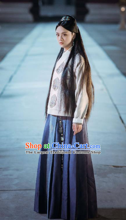 Chinese Drama Ancient Ming Dynasty Female Swordsman Sun Ruowei Replica Costumes for Women