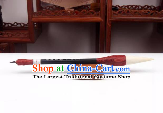 Chinese Traditional Calligraphy White Goat Hair Brush Handmade The Four Treasures of Study Writing Brush Pen
