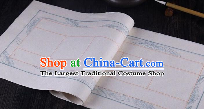 Chinese Traditional Spring Festival Couplets White Paper Handmade Couplet Calligraphy Writing Batik Art Paper