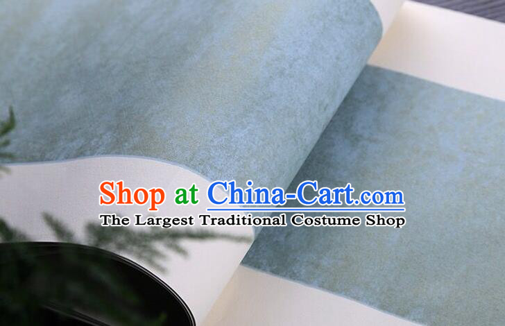 Chinese Traditional Spring Festival Couplets Blue Xuan Paper Handmade Couplet Calligraphy Writing Art Paper