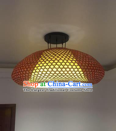 Chinese Traditional Bamboo Weaving Ceiling Lanterns Handmade Lantern Lamp