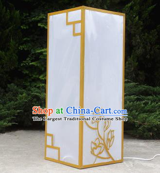 Chinese Traditional Printing Mangnolia Lamp Wedding Floor Lanterns Handmade Palace Lantern