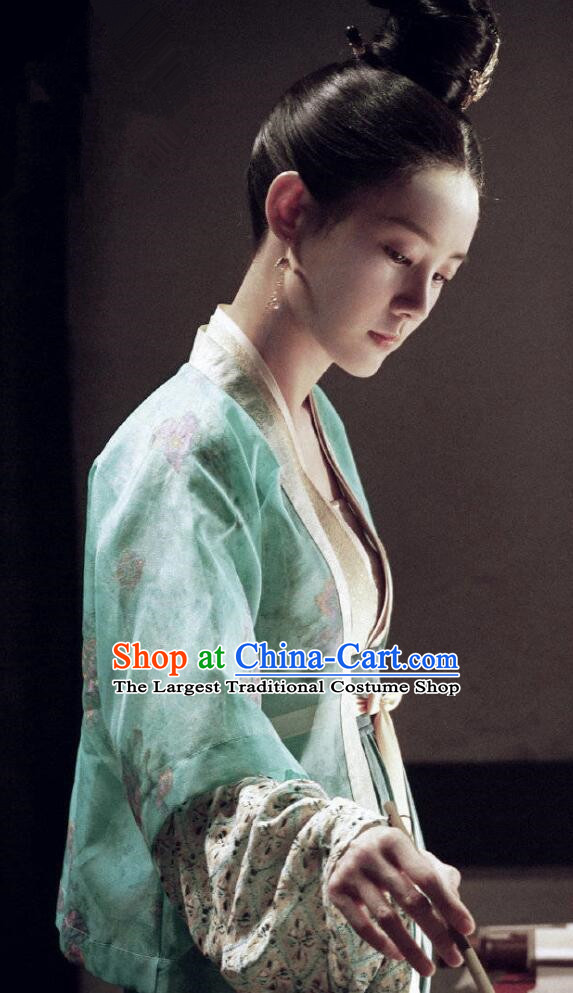 Chinese Ancient Nobility Lady Lu Wenxi Costume Historical Drama Royal Nirvana Song Dynasty Hanfu Dress for Women