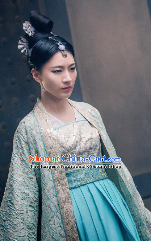 Drama Miss Truth Chinese Ancient Princess Baling Hanfu Dress Tang Dynasty Costume and Headpiece for Women