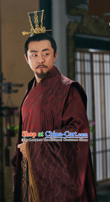 Chinese Drama Princess Silver Ancient Prince Zongzheng Xuanming Historical Costume and Headwear for Men