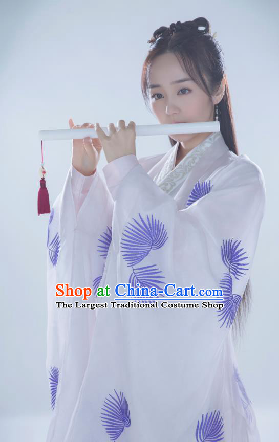 Chinese Historical Drama Ancient Female Physician Lin Ling Hanfu Dress Under the Power Costume and Headpiece for Women