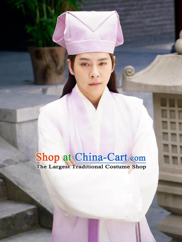 Drama The Dark Lord Chinese Ancient Ming Dynasty Scholar Ye Xiaotian Costume and Headpiece Complete Set